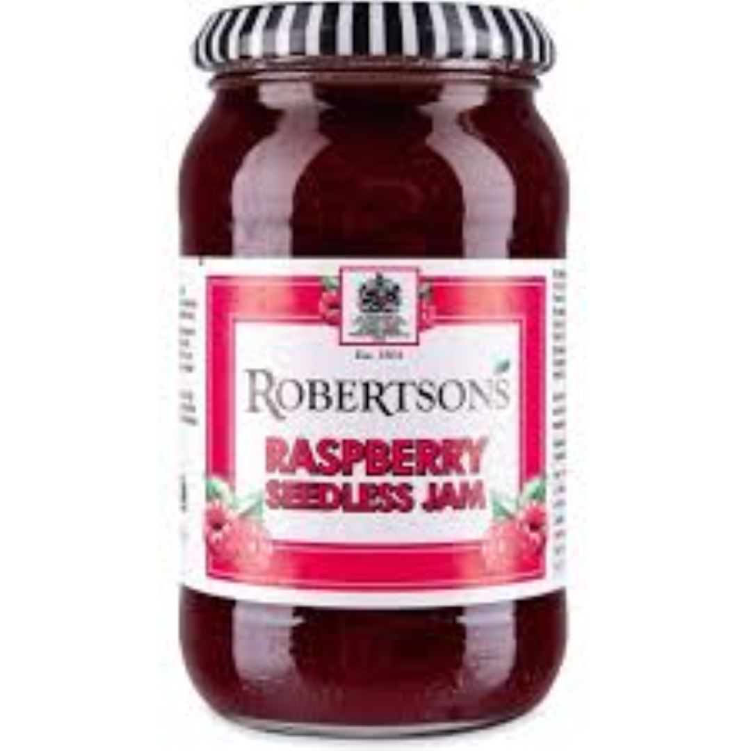 ROBERTSONS RASPBERRY SEEDLESS JAM 454G